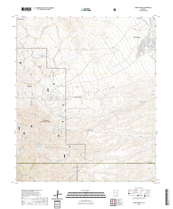 Campo Bonito topographic map thumbnail