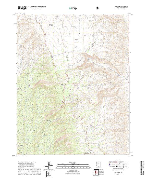 Kane Ranch topographic map thumbnail