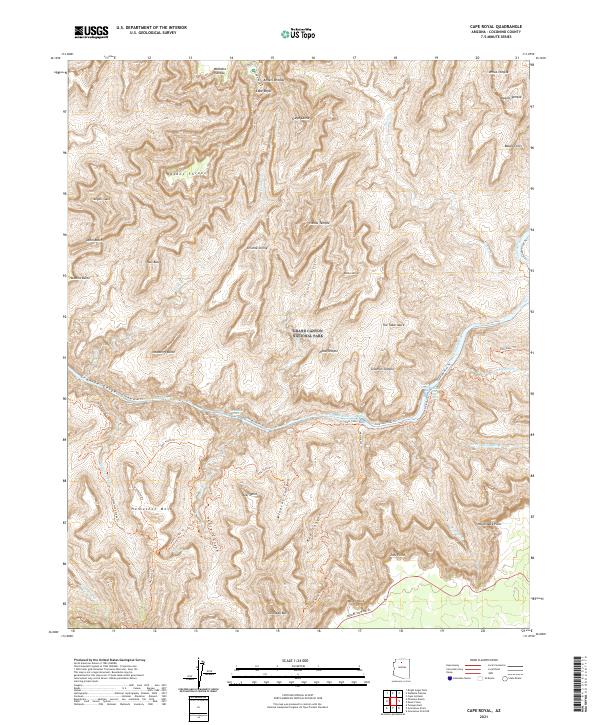 Cape Royal topographic map thumbnail