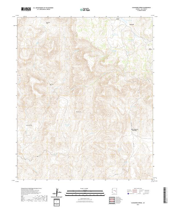 Cassadore Spring topographic map thumbnail