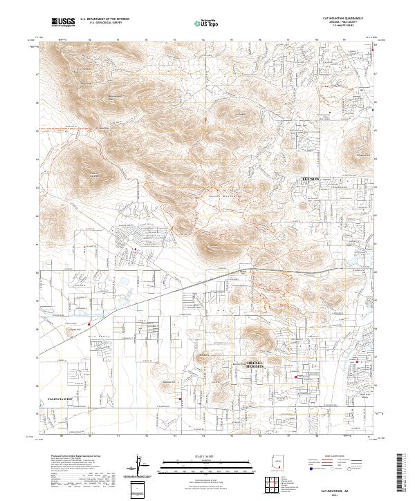 Cat Mountain 2021 topographic map thumbnail