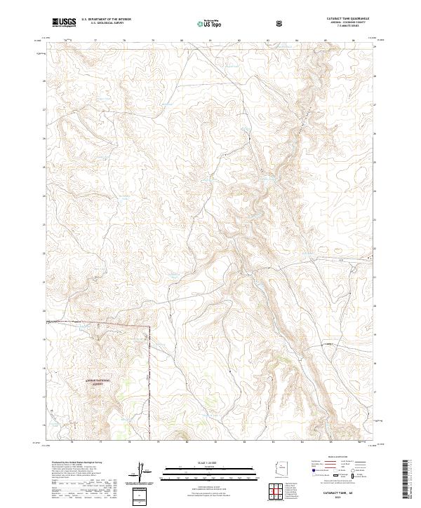 Cataract Tank topographic map thumbnail