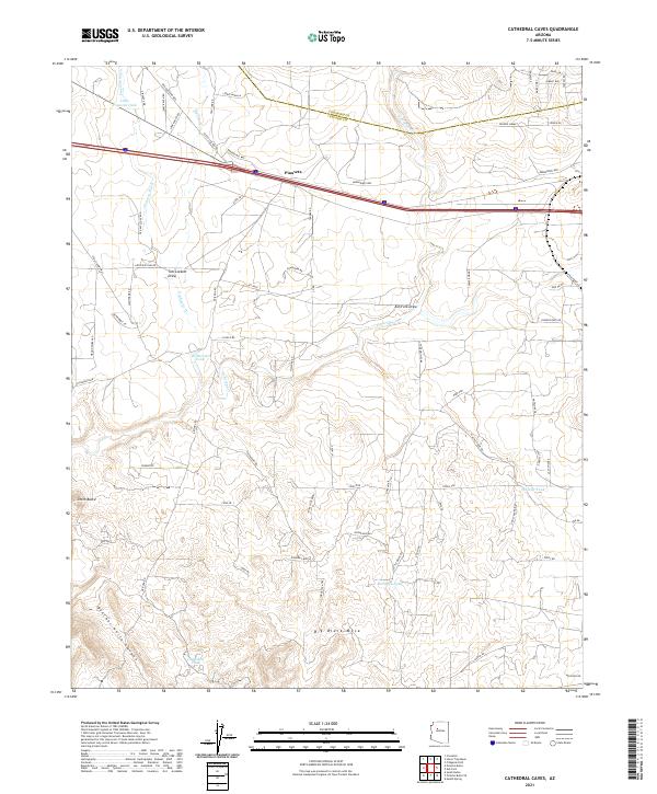 Cathedral Caves 2021 topographic map thumbnail