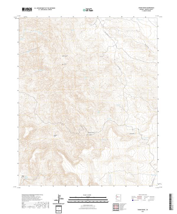 Cedar Basin topographic map thumbnail