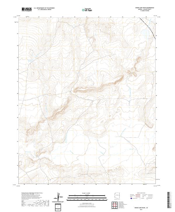 Cedar Lake Wash topographic map thumbnail