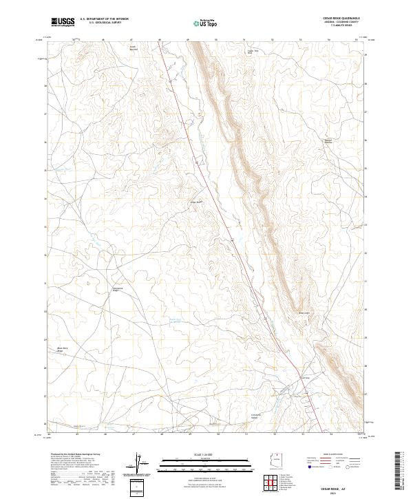 Cedar Ridge 2021 topographic map thumbnail