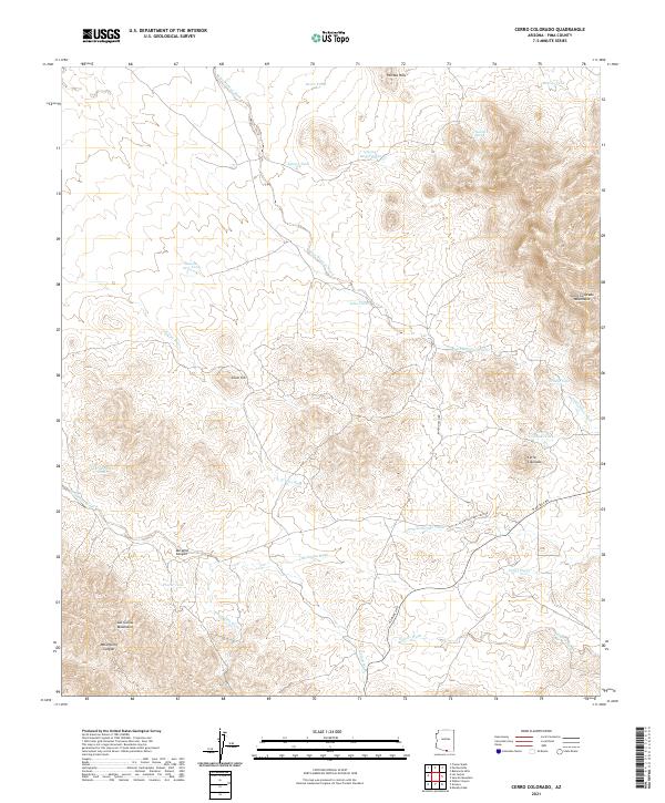 Cerro Colorado topographic map thumbnail