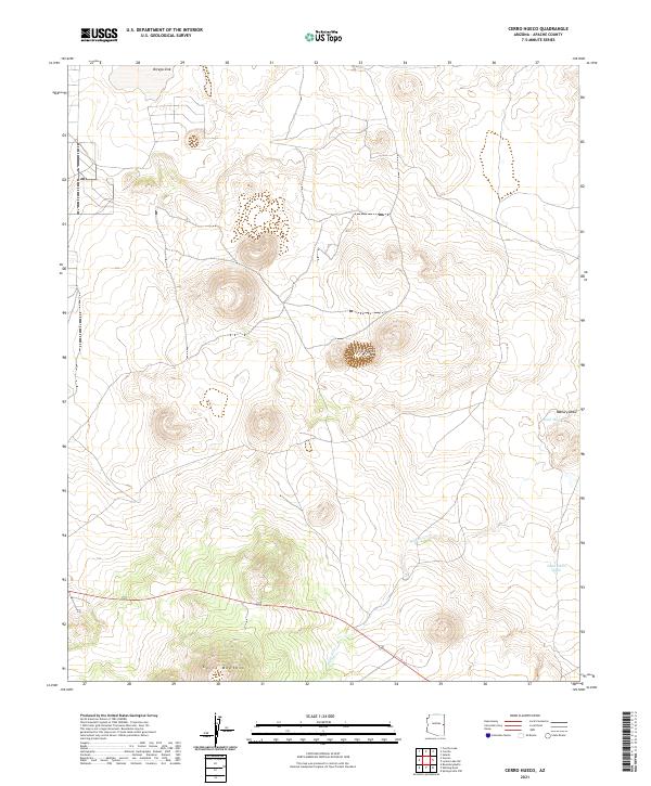 Cerro Hueco topographic map thumbnail