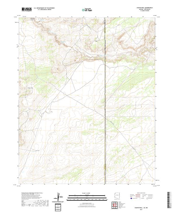 Chafin Well topographic map thumbnail