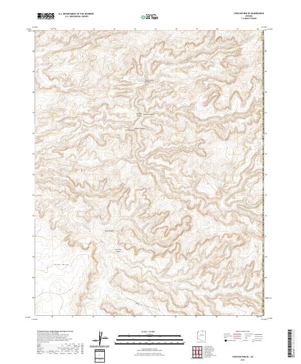 Chaiyahi Rim SE topographic map thumbnail