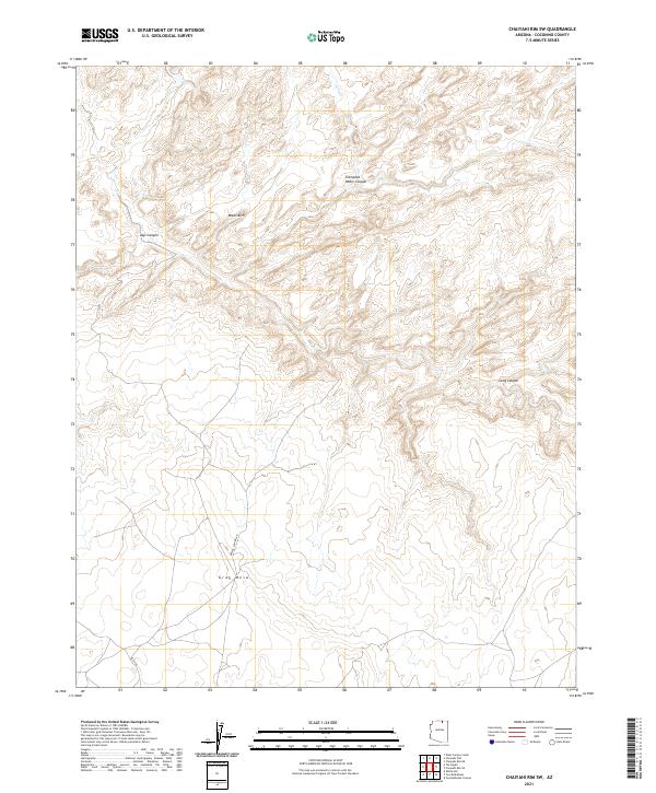 Chaiyahi Rim SW topographic map thumbnail