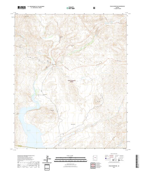 Chalk Mountain topographic map thumbnail