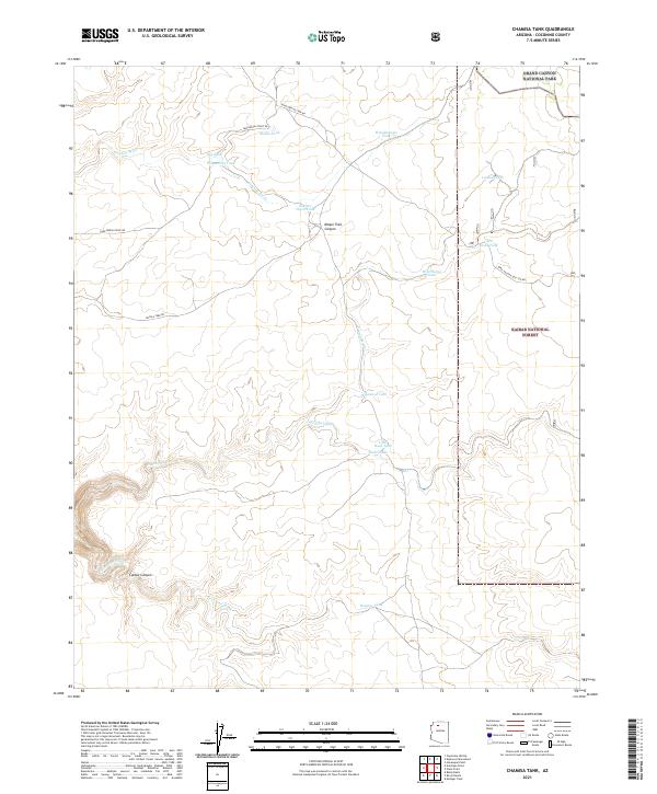 Chamisa Tank topographic map thumbnail