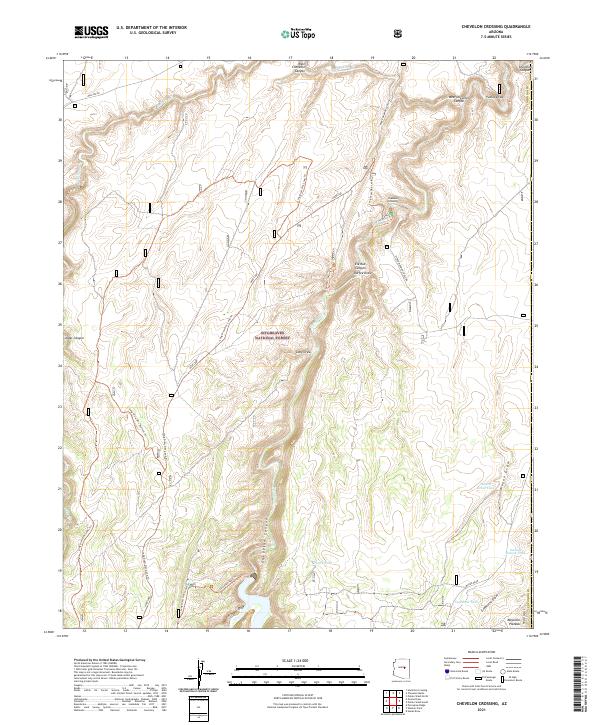 Chevelon Crossing topographic map thumbnail