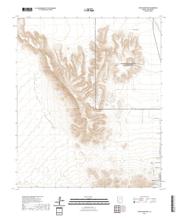 Childs Mountain 2021 topographic map thumbnail