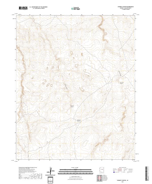 Chimney Canyon topographic map thumbnail