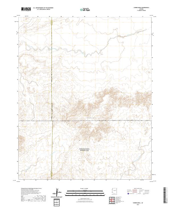 Chinde Mesa topographic map thumbnail