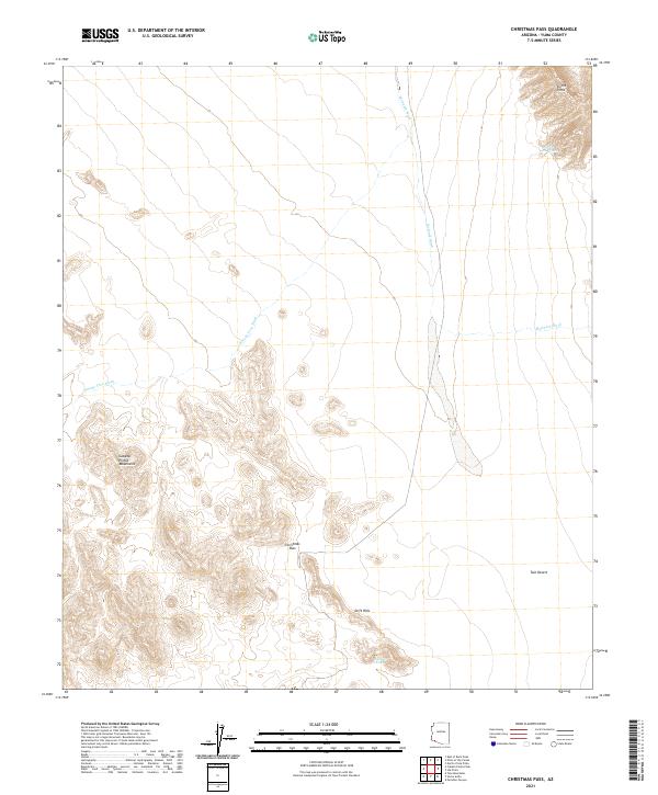 Christmas Pass topographic map thumbnail