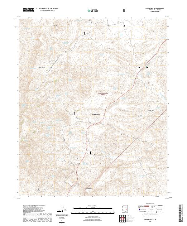 Chrome Butte 2021 topographic map thumbnail