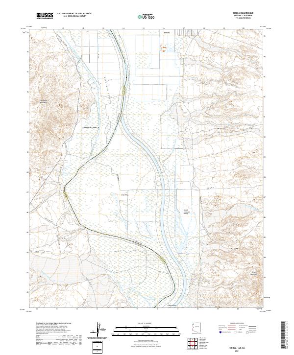 Cibola topographic map thumbnail