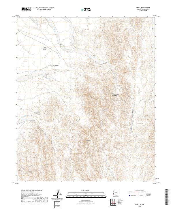 Cibola SE topographic map thumbnail