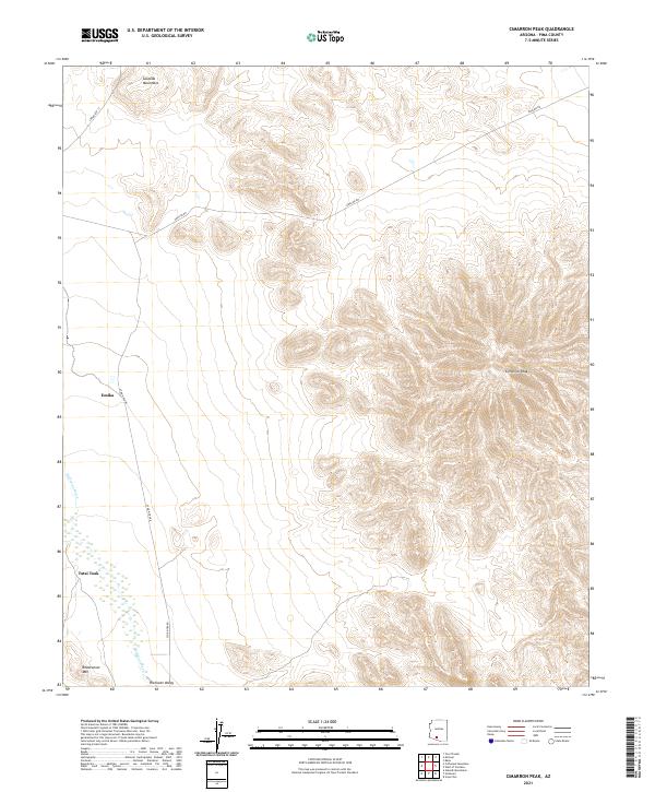 Cimarron Peak topographic map thumbnail