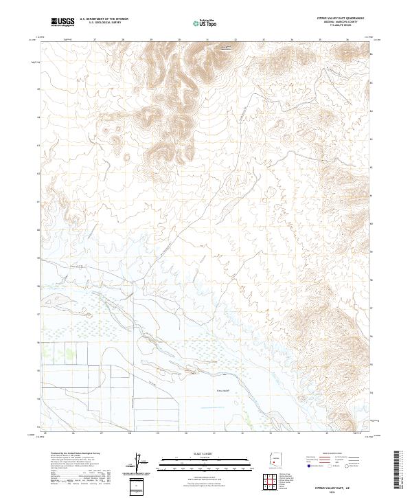 Citrus Valley East topographic map thumbnail