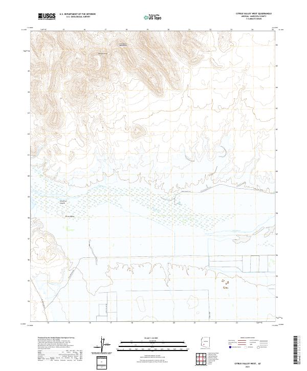 Citrus Valley West topographic map thumbnail