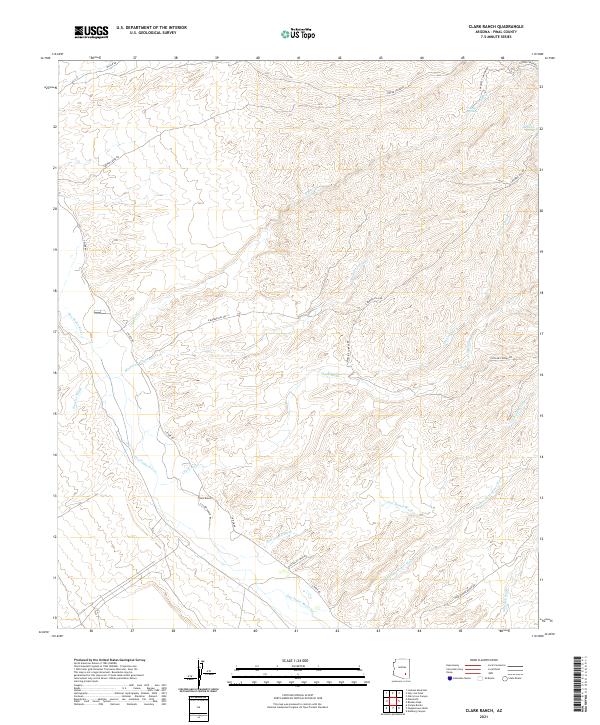 Clark Ranch topographic map thumbnail