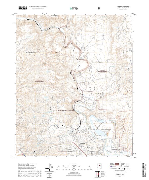 Clarkdale topographic map thumbnail
