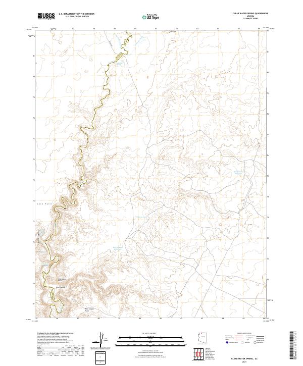 Clear Water Spring topographic map thumbnail