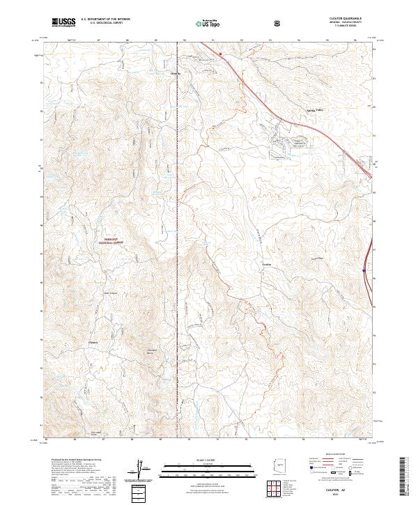 Cleator 2021 topographic map thumbnail
