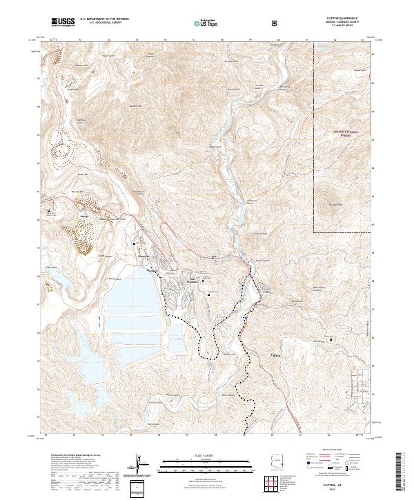 Clifton topographic map thumbnail