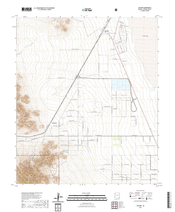 Cochise topographic map thumbnail