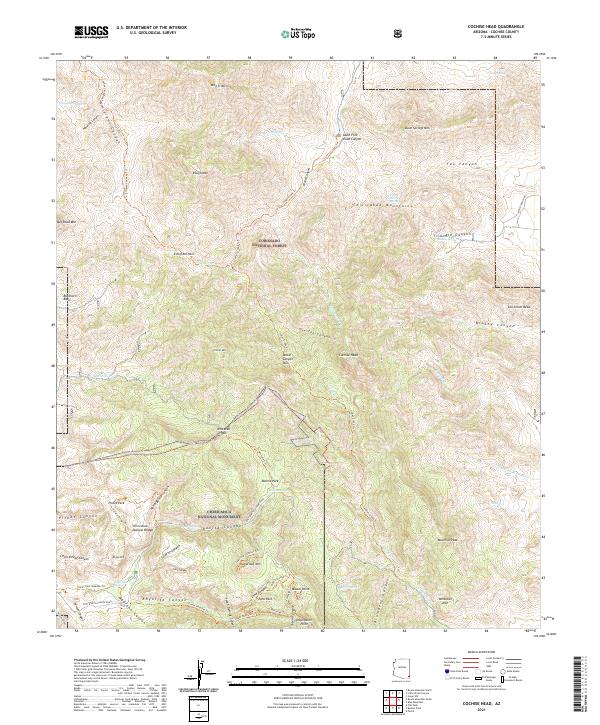 Cochise Head topographic map thumbnail