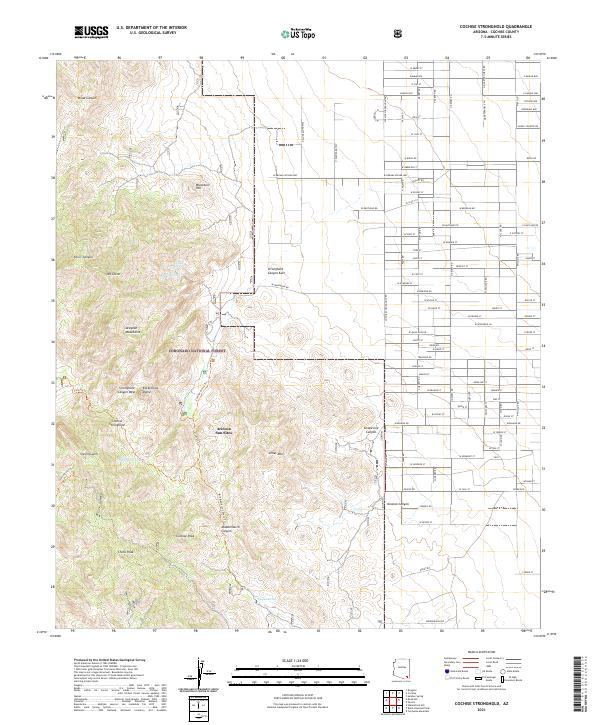 Cochise Stronghold topographic map thumbnail