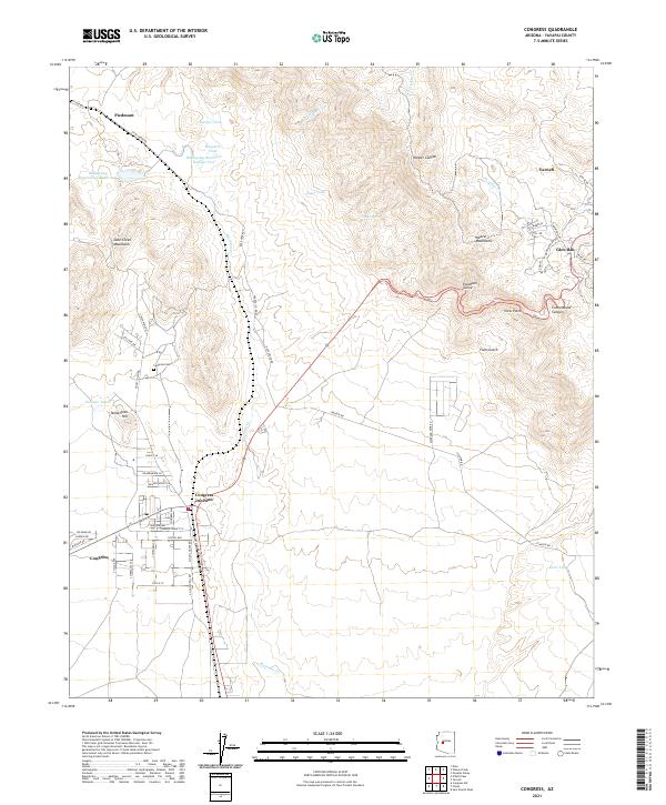 Congress topographic map thumbnail