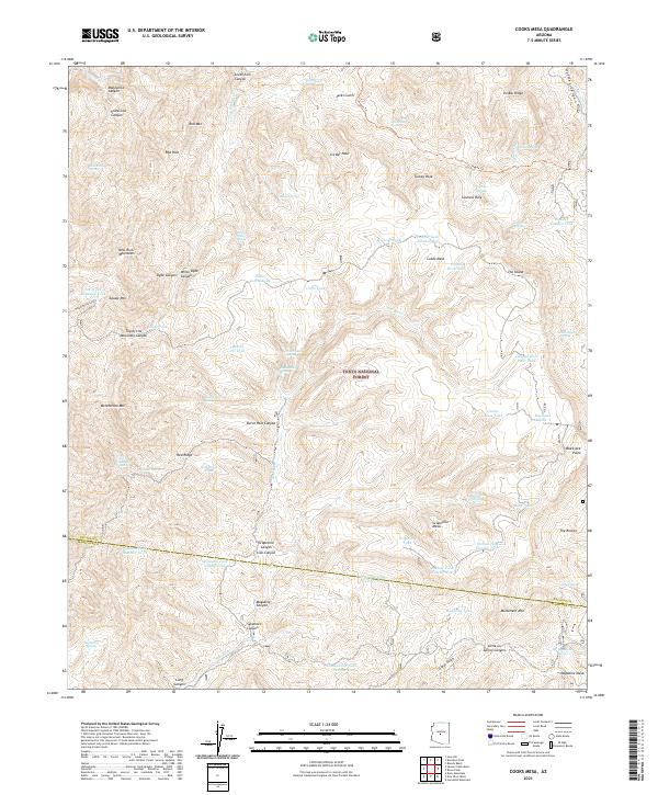 Cooks Mesa 2021 topographic map thumbnail