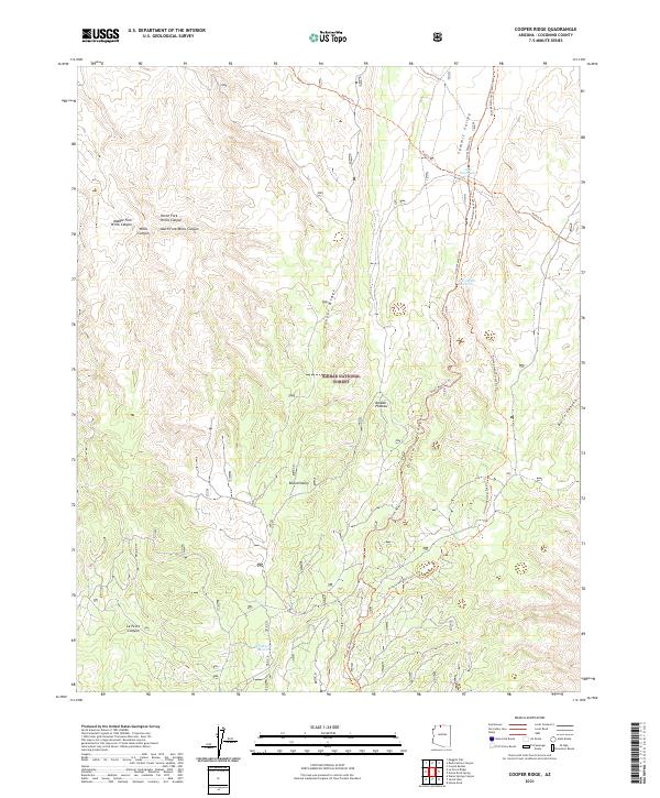 Cooper Ridge topographic map thumbnail