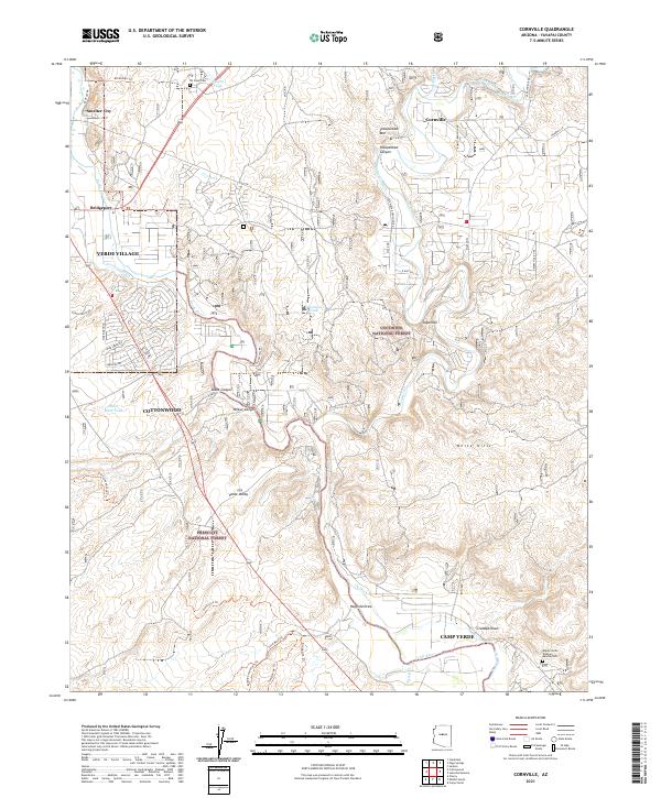 Cornville topographic map thumbnail
