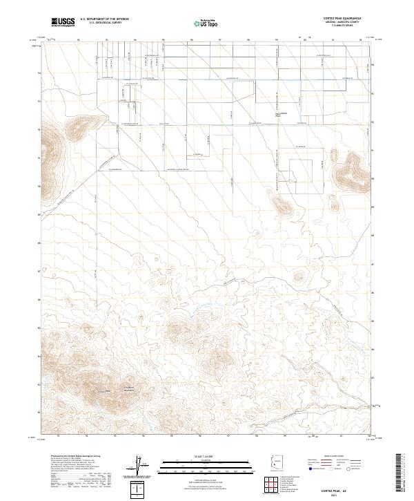 Cortez Peak topographic map thumbnail