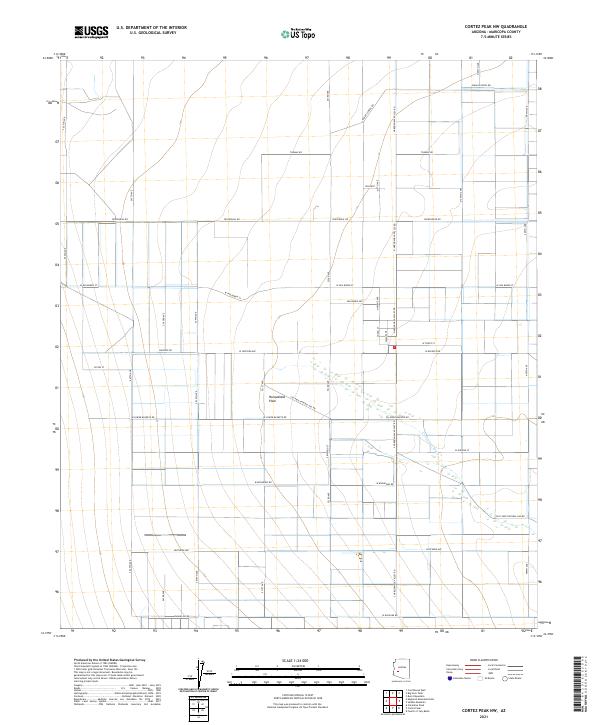 Cortez Peak NW topographic map thumbnail