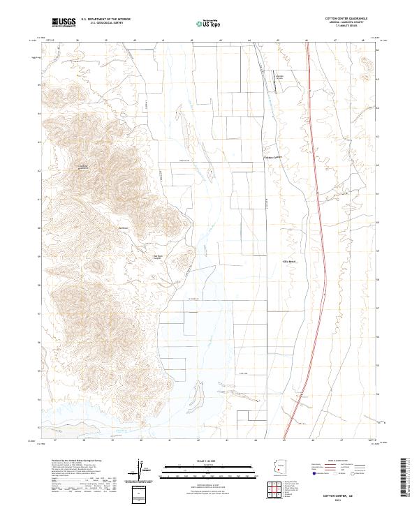 Cotton Center topographic map thumbnail