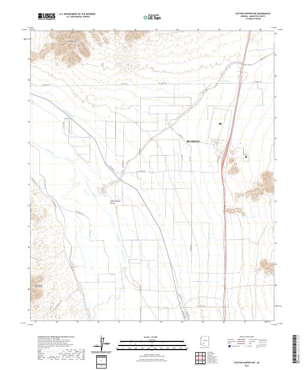 Cotton Center NW topographic map thumbnail