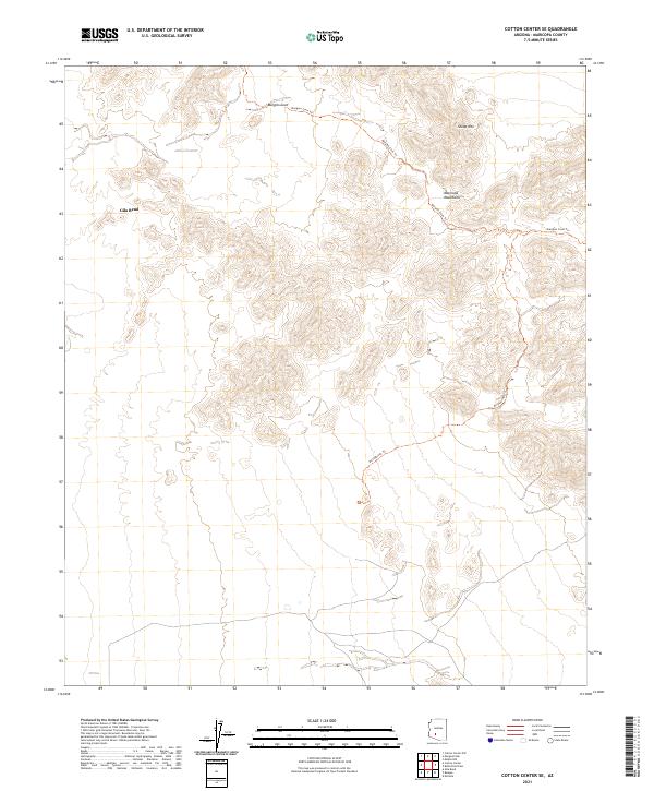 Cotton Center SE topographic map thumbnail