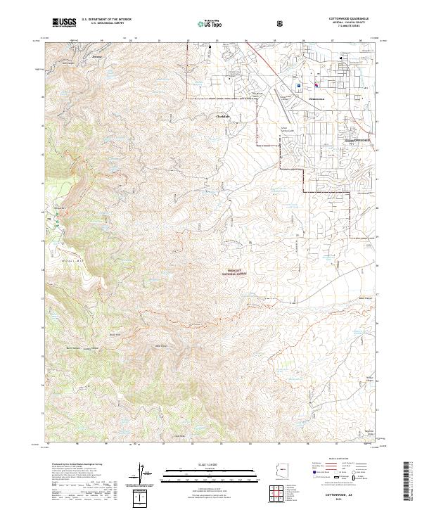 Cottonwood topographic map thumbnail