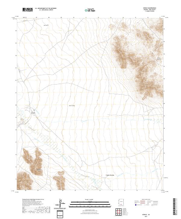Cowlic topographic map thumbnail