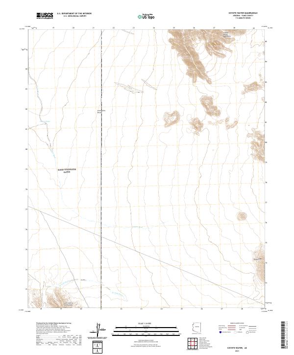 Coyote Water topographic map thumbnail