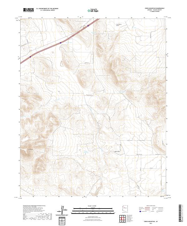 Cross Mountain 2021 topographic map thumbnail