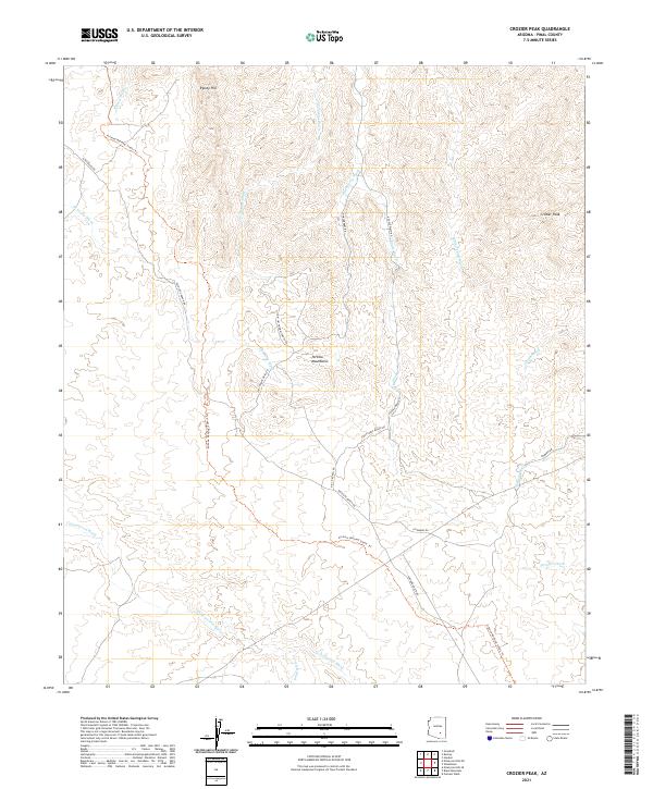 Crozier Peak topographic map thumbnail